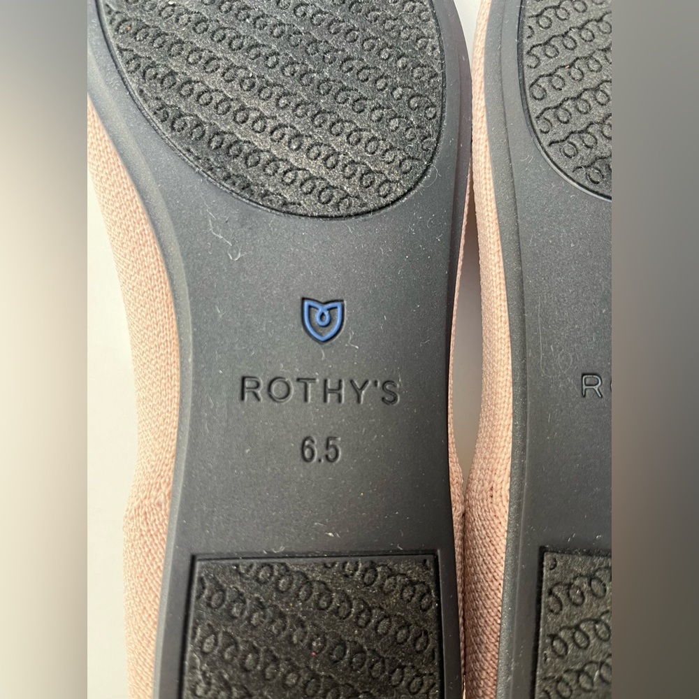 NWOB new never worn rothy’s (rothys) square toe flats in rosewater rare sz 6.5 - Picture 11 of 16